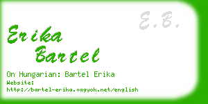 erika bartel business card